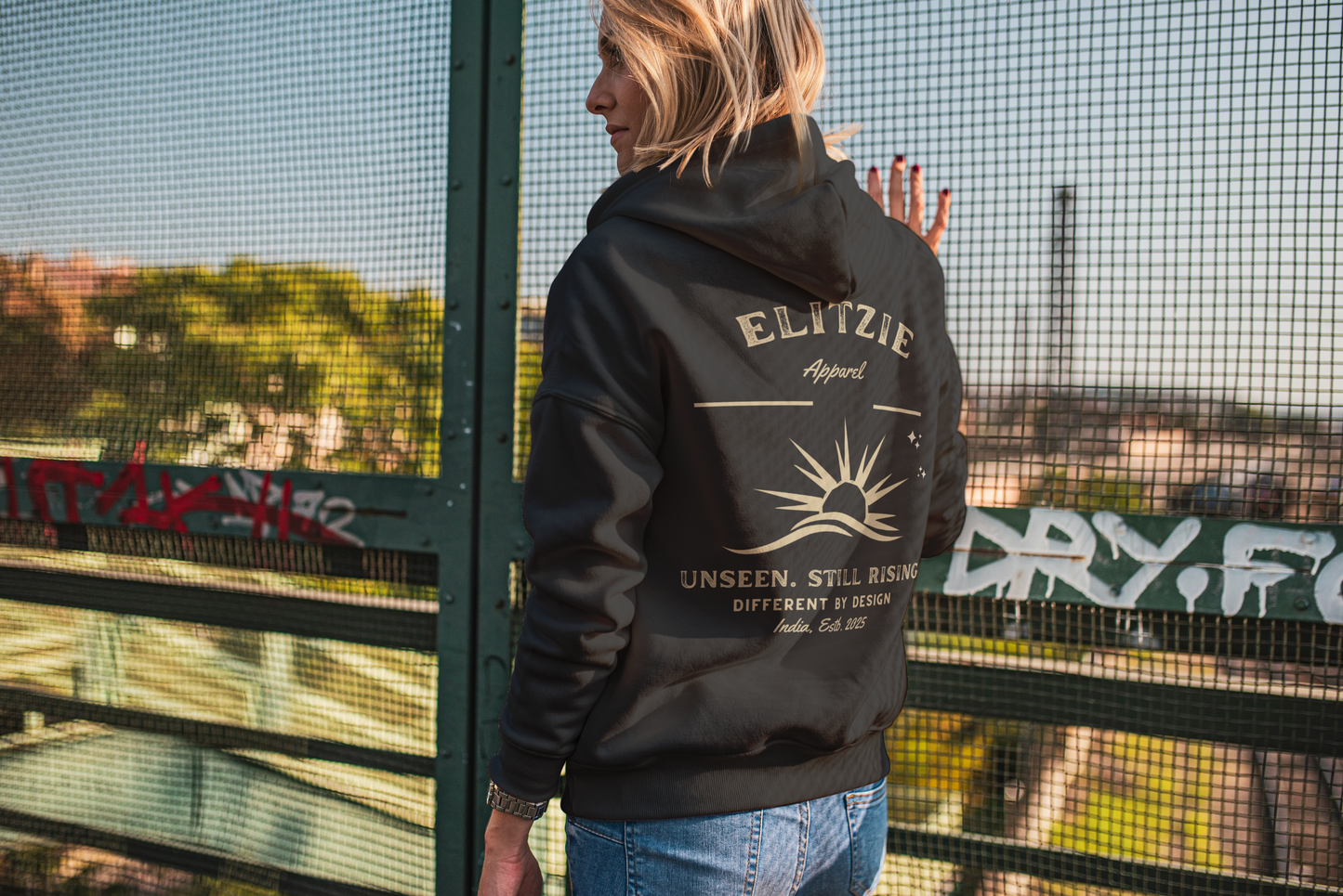Unisex Unseen Rise Hoodie – Midnight Edition