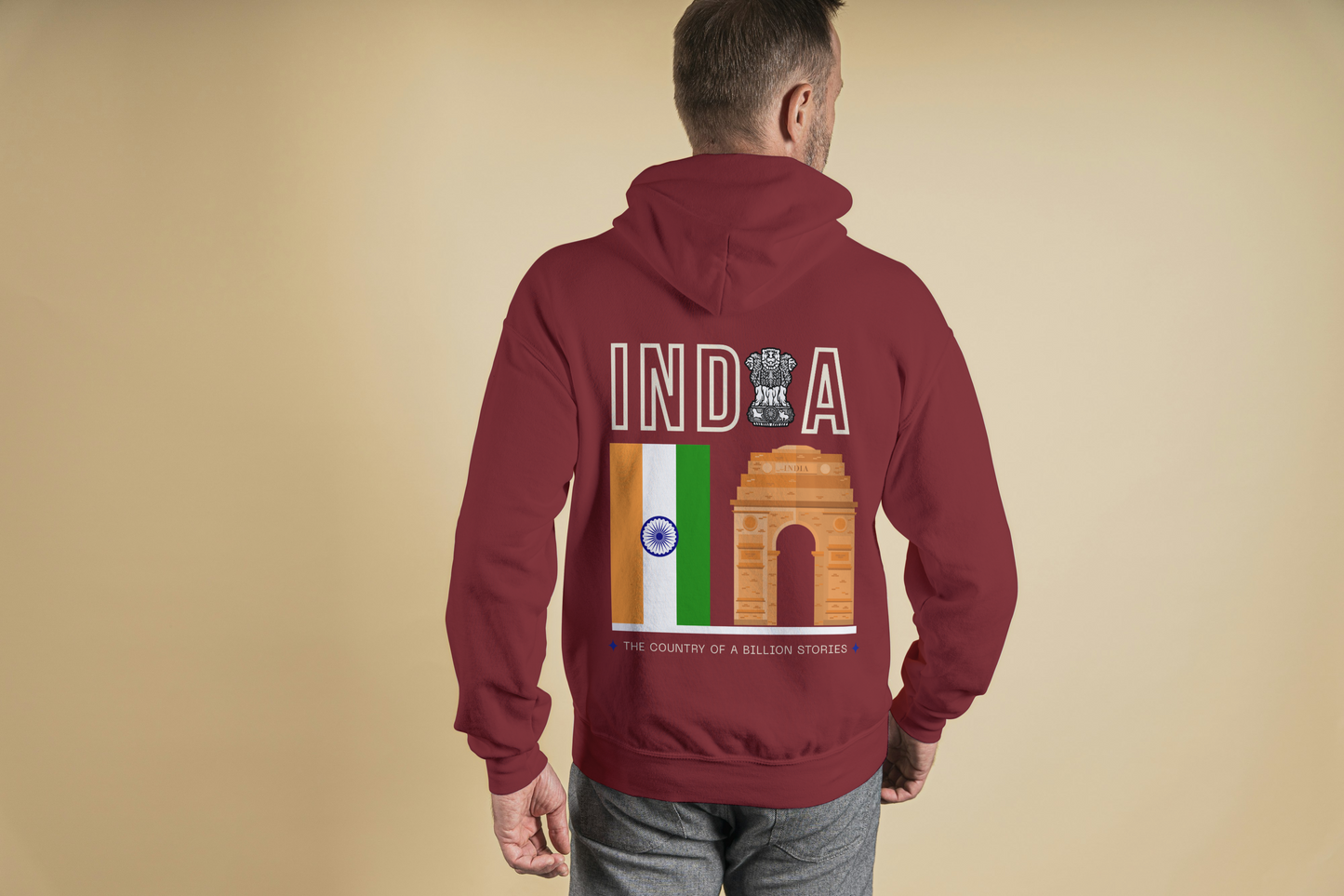 Unisex Patriotic Heritage India Hoodie