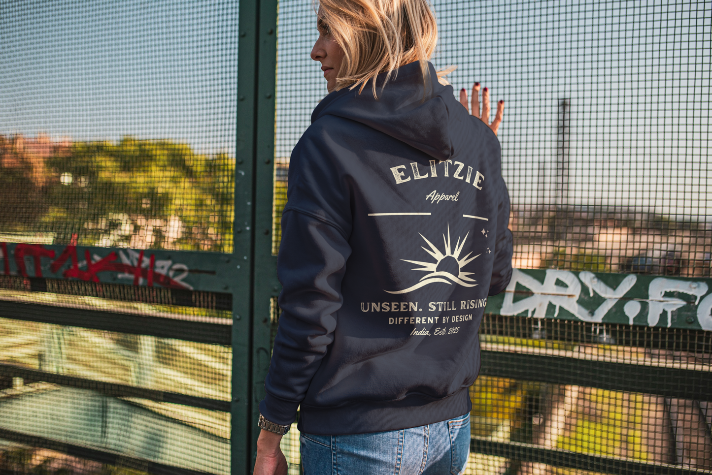 Unisex Unseen Rise Hoodie – Midnight Edition