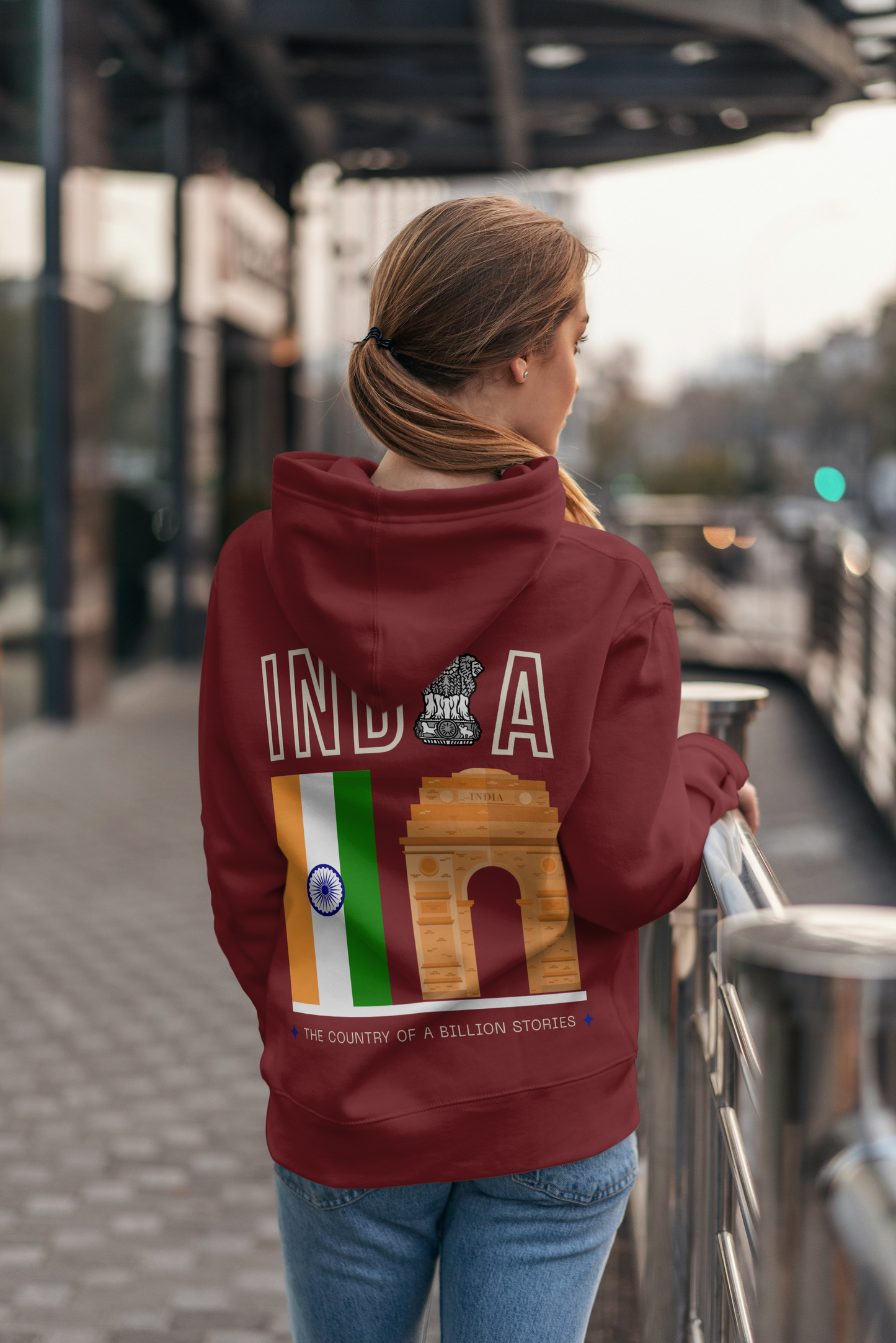 Unisex Patriotic Heritage India Hoodie